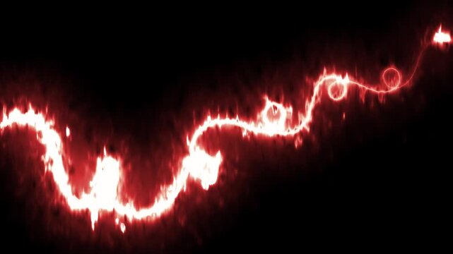 Modern glowing squiggle line icon sign continuous one line drawing minimalist single art collection of digital dividing thin wave concepts symbol moving animation video
