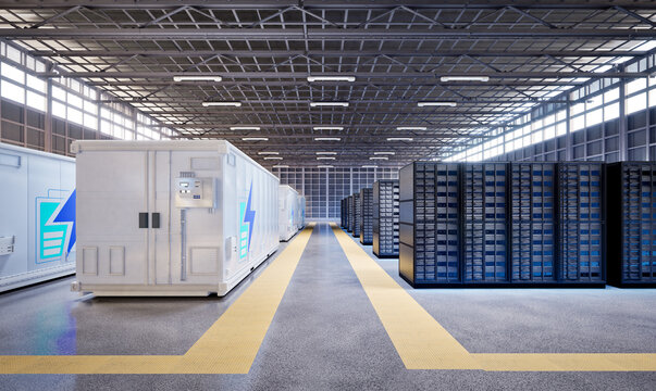 Energy storage system or battery container unit for data center
