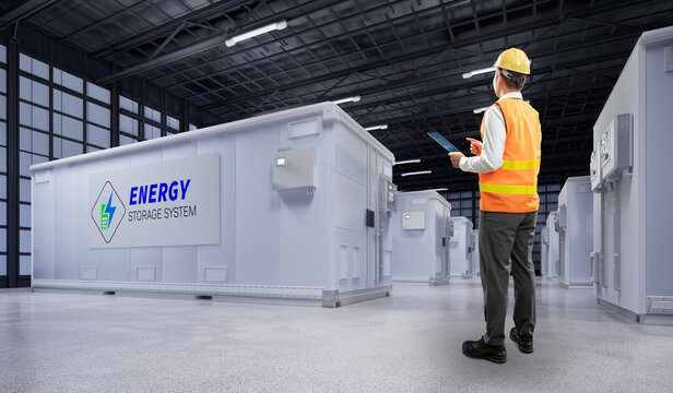 Engineer control energy storage system or battery container unit in factory