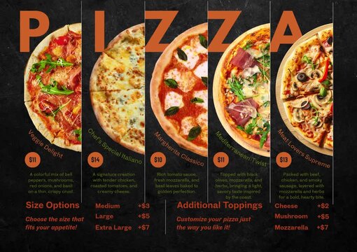 pizza menu design