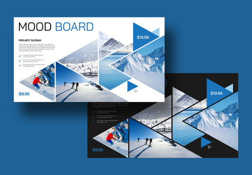 Travel Mood Board Layput
