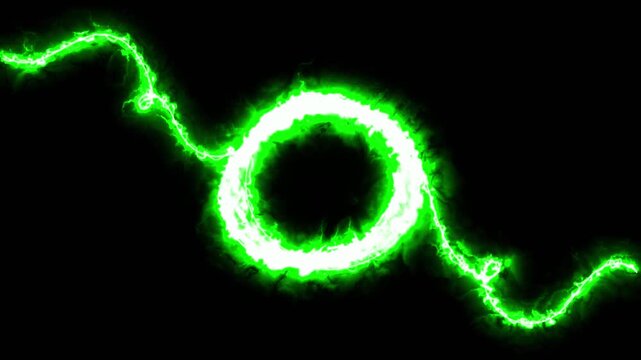 Modern glowing circle round shape icon sign continuous one line drawing minimalist single art collection of geometric ring frame symbol moving animation video