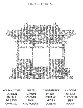 Creative Word Cloud Heart Featuring Names of Major Asian Cities