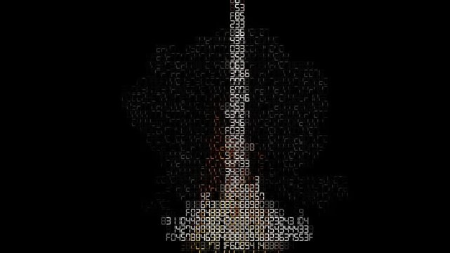Digital data explosion with hexadecimal code