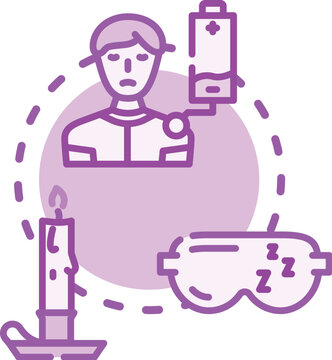 Restlessness concept showing a person experiencing stress, an inability to sleep, and a desire for peace, illustrating mental discomfort, anxiety, and fatigue
