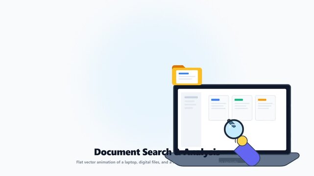 Digital document management and information analysis on a laptop computer