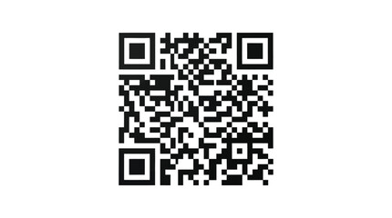 Fototapeta premium Minimalist black and white qr code vector illustration for modern digital scanning and mobile technology integration