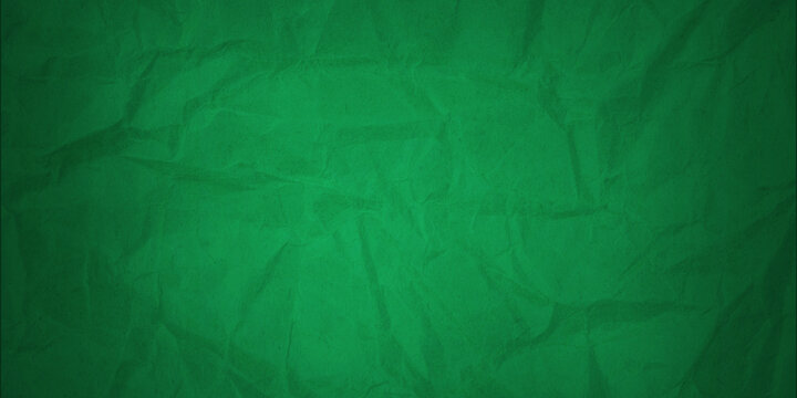 A background made of crumpled green paper