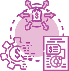 Fototapeta premium Business strategy tracking performance using key indicators, data analytics, and continuous improvement processes, ensuring growth and successful goal achievement
