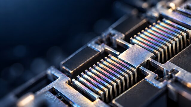 Silicon MEMS accelerometer die with micro comb drive sensor fingers