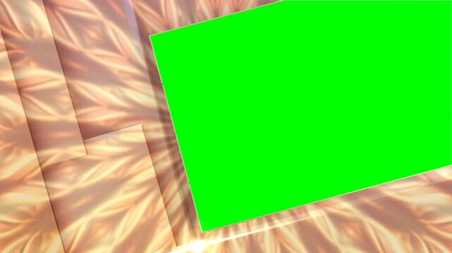 Glowing Gold Picture Slide Green Screen Wedding Anniversary Presentation Template with two green screen animation templates