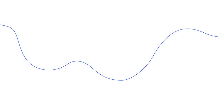 Blue Wavy Line