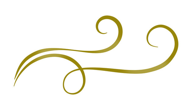 Golden Flourish Swirl
