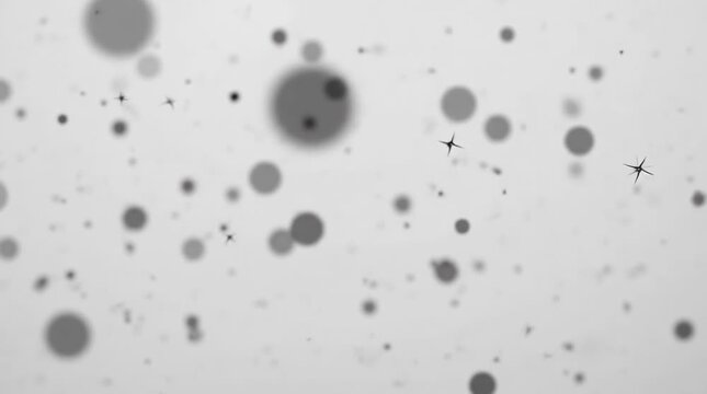 Microscopic organisms drifting in liquid