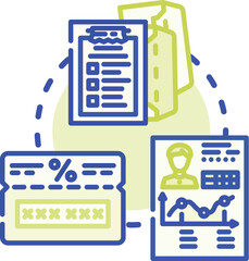 Fototapeta premium Disclosure based marketing involves analyzing user data and preferences from online platforms to deliver targeted advertising and personalized offers to potential customers