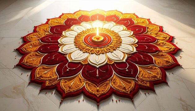 Final Rangoli Soft Traditional Festival Pattern