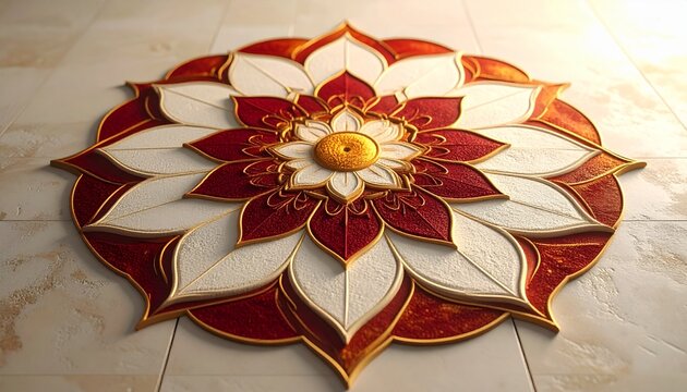 Final Rangoli Soft Traditional Festival Pattern