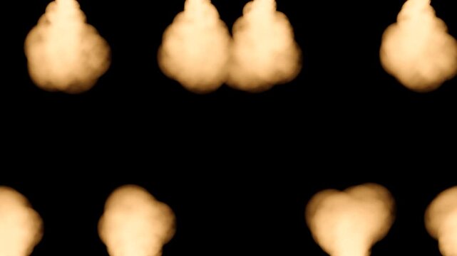 Golden Light Wave Building Into Sharp Zigzag Spikes Over Time