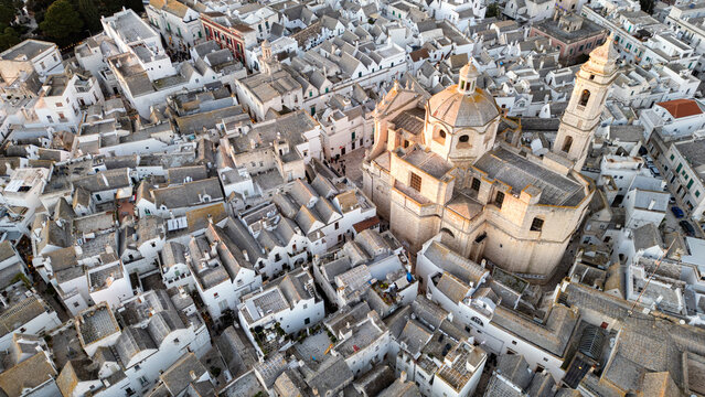 aerial view of Locorotondo, Puglia, Italy