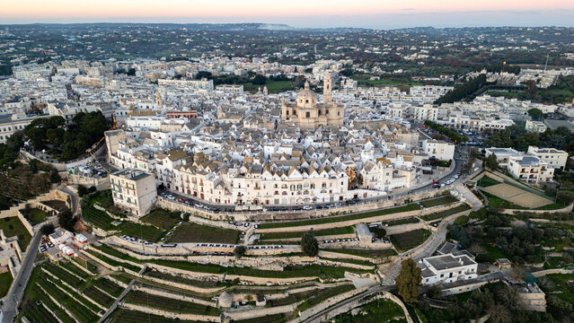 aerial view of Locorotondo, Puglia, Italy