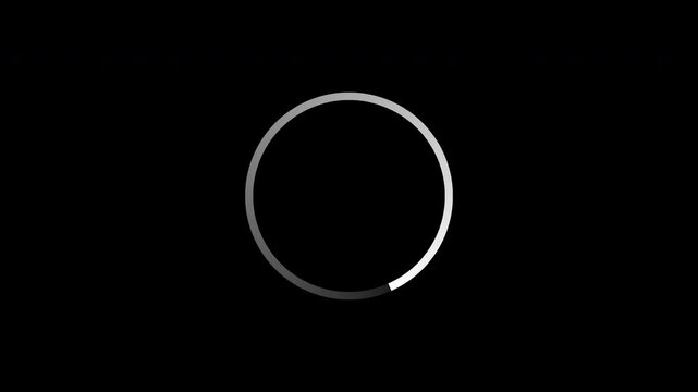 Rotating Gradient Ring Loading Spinner Animation_Transparent Background