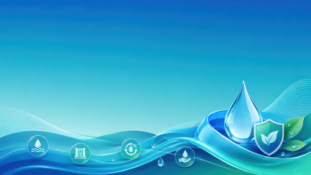 Water and water cycle shown with recognizable form balanced studio lighting and practical context