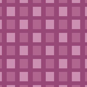 Purple plaid pattern background, pink gingham checker seamless background, geometric grid fabric texture, magenta block pattern