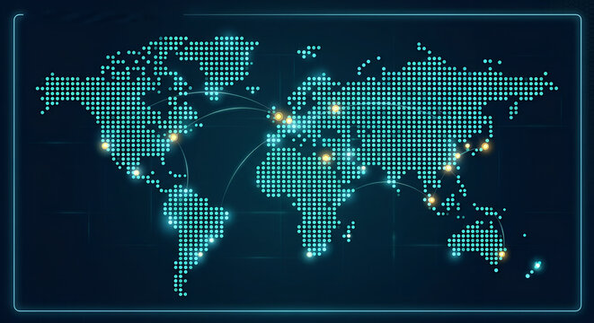world map background. global connection concept