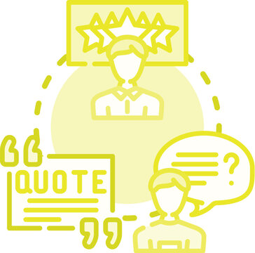 Licensing quote submission concept. Application policy, rights vendor, contract usage icon vector illustration