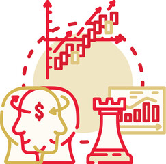 Fototapeta premium Executive business advisory concept showing consulting, analysis, investment, and financial management for business development, growth, and strategic planning