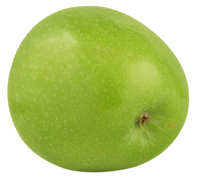 A large ripe green apple isolated