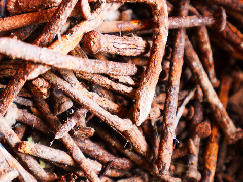 Rusty metal bars