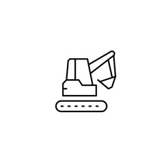 vector illustration of a excavator © Didik