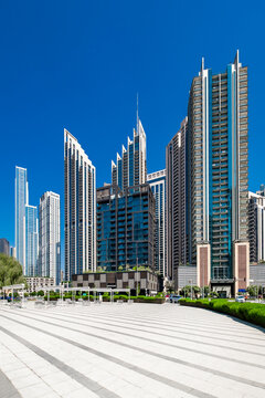 Dubai, UAE &ndash; october 05, 2025: Ellington Tower, Boulevard Walk, Heights Tower