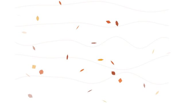 Abstract motion graphic with falling seeds during a gentle breeze against a textured background
