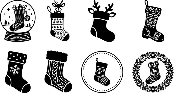 set of christmas socks