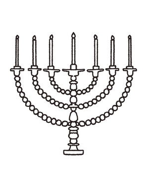 menorah hanukkah candle celebration holiday