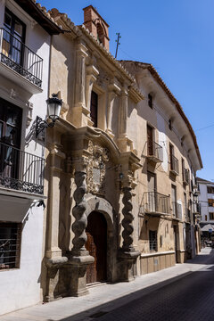 The fa&ccedil;ade of the Church of Los Dolores, Baza, Granada, Andalusia, Spain