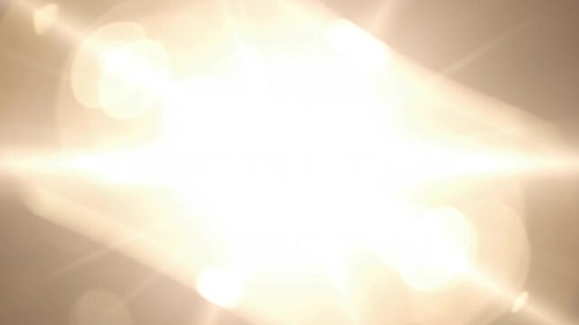 Abstract bright lens flare effect animation with glowing light rays moving across the screen in 8 sequential frames