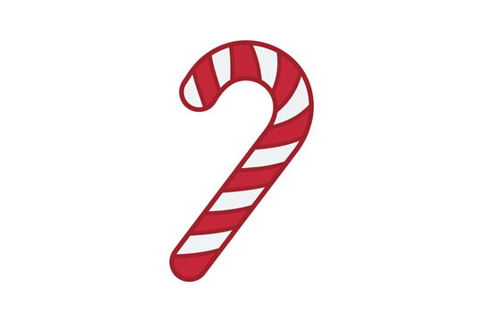 Candy Cane Vector Illustration