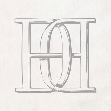 Vintage Monogram DD : Instant Download / Digital FILE