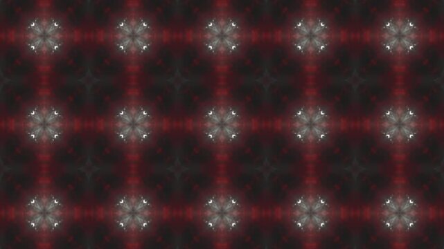 A seamless looping animated motion background featuring a pulsating pattern of bright red glowing geometric squares. Ideal for high-tech, cybersecurity, matrix themes, and digital interface visual eff