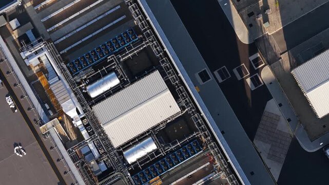 Aerial View of Longcross Park AI Data Center Campus in Surrey