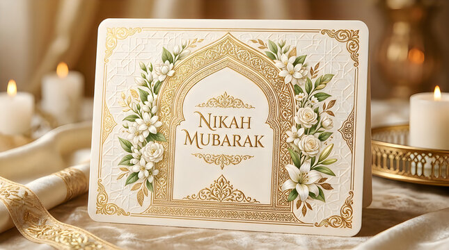 Eid gift box with arabic greeting niraf mubarak