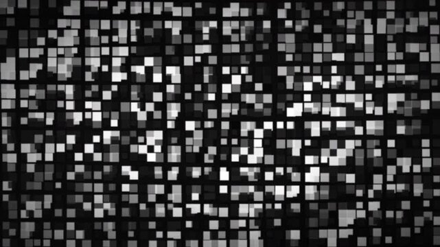 Digital Pixelated Censorship Bar Mosaic Effect Loop - Animated Privacy Blur Strip for Video Redaction - 4K Editing Asset