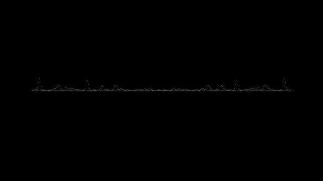 Minimalist dotted line connecting two points on dark background