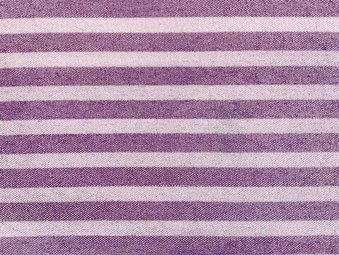 White and soft lilac pattern fabric material texture with stripes, classic style background, packaging or textile design, linen design