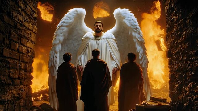 Shadrach, Meshach, and Abednego, Three Hebrew Youths Who Were Thrown Into A Fiery Furnace By King Nebuchadnezzar For Refusing To Worship His Giant Golden Statue