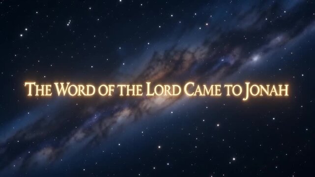 Biblical scene depicting Jonah receiving a divine message