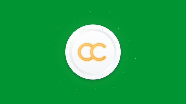 White ceramic plate with yellow pasta noodles for restaurant food delivery and takeout meal shipping from top down view on chroma key green screen backdrop